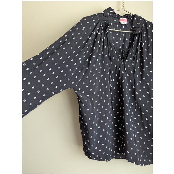 Kate Spade Mini Flora Tie-Neck Blouse - Picture 6 of 11